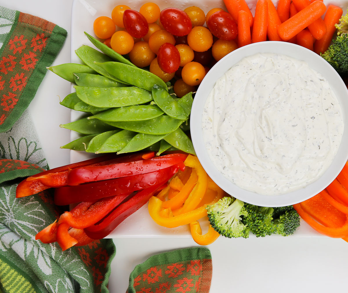 Dill Dip and Vegetables