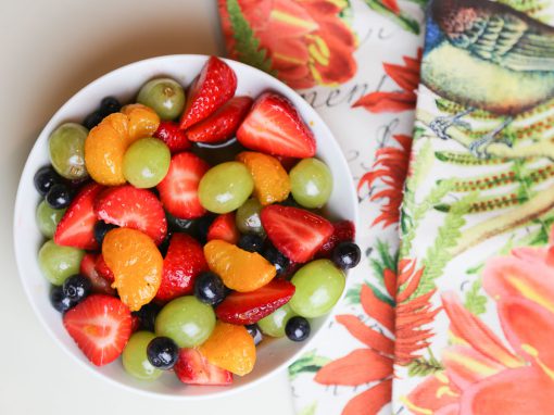 Fruit Salad with Orange Vanilla Bean Dressing