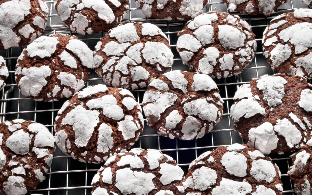 Chunky Chocolate Crinkle Cookies