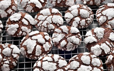 Chunky Chocolate Crinkle Cookies