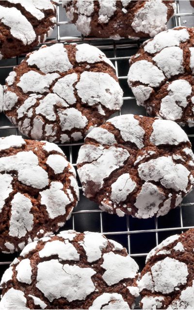 Chunky Chocolate Crinkle Cookies