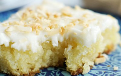 White Coconut Texas Sheet Cake