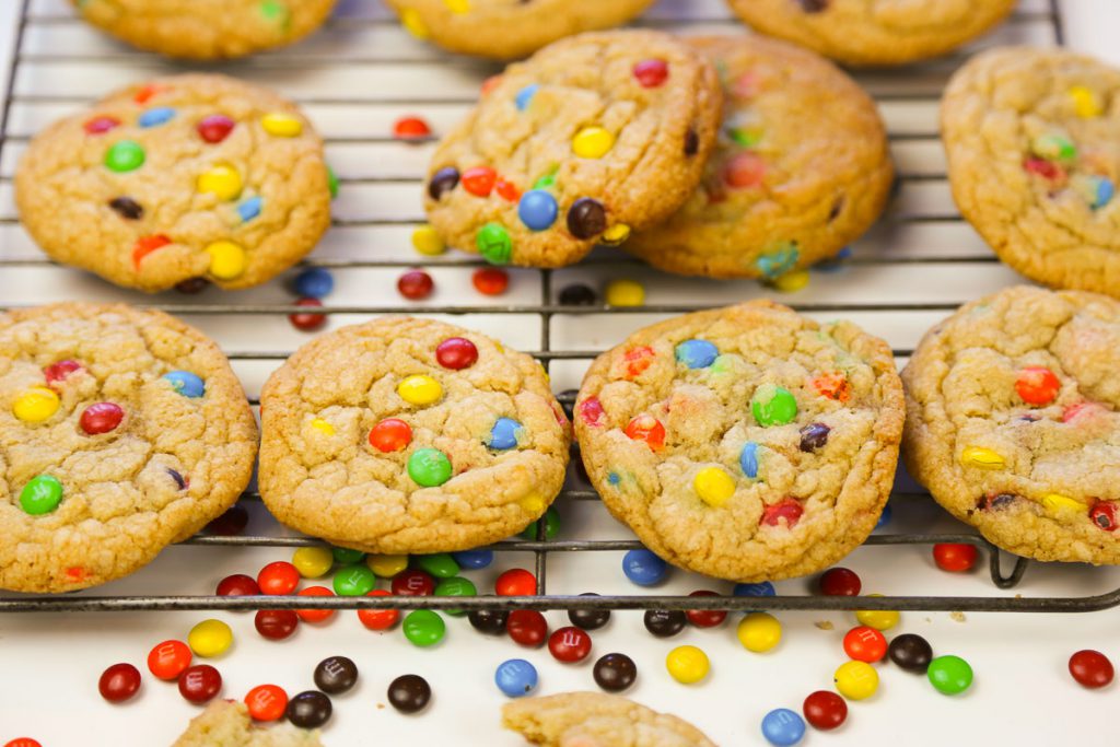 Mini M&Ms Toffee Cookies