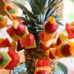 Fruit Kabobs in a Pineapple
