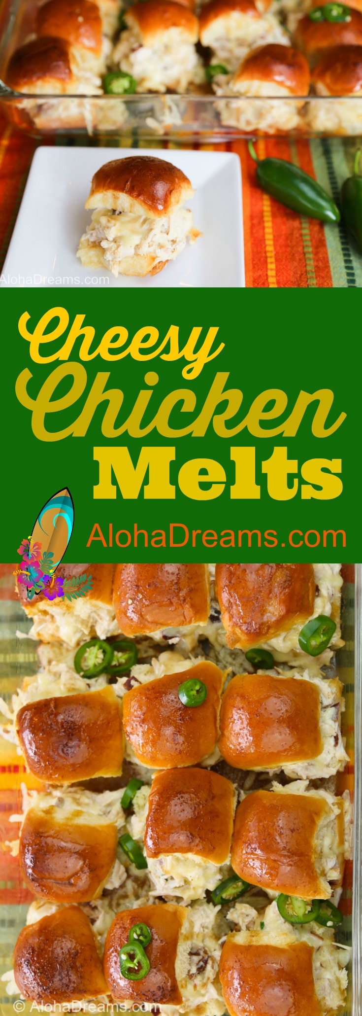 Cheesy Chicken Melts