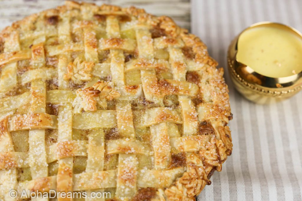 French Apple Custard Pie