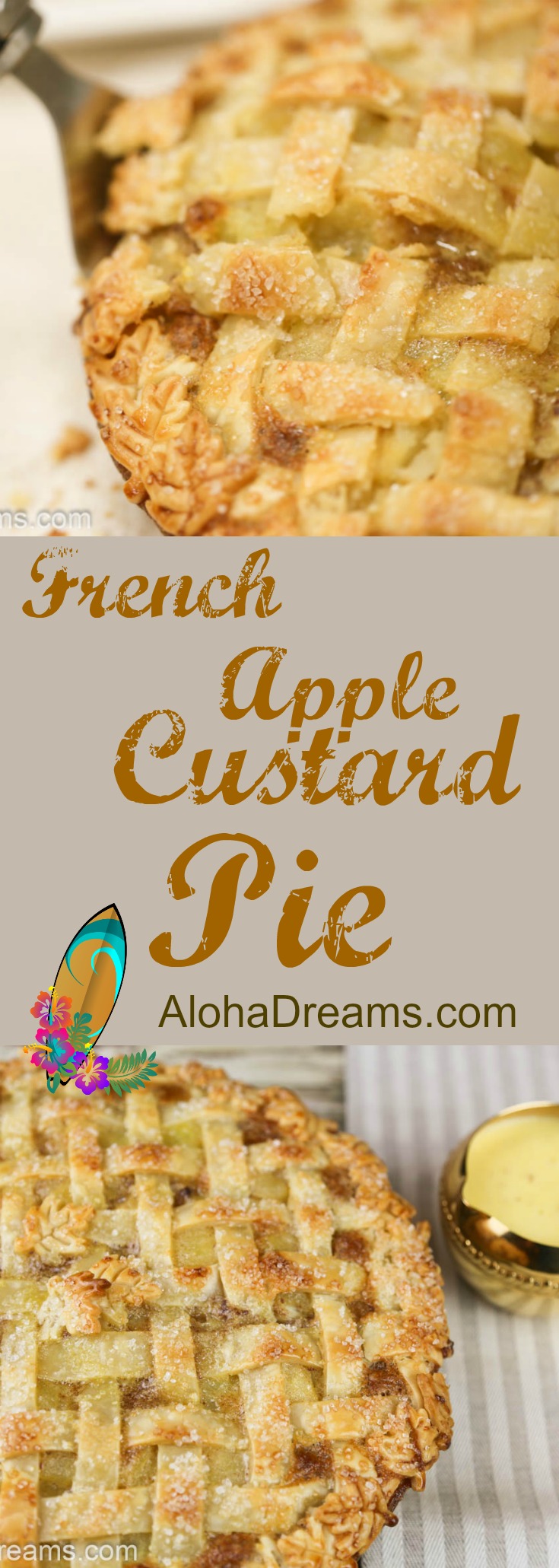 French Apple Custard Pie